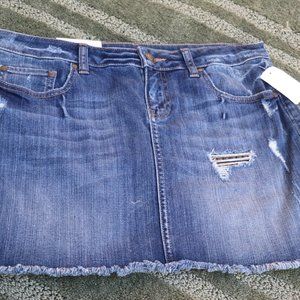 Lauren Conrad denim mini skirt.